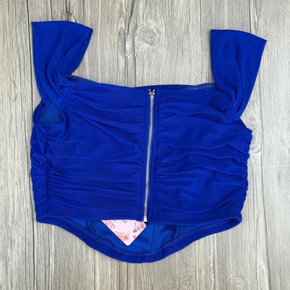 Tops - Elegant Blue Women's Top
